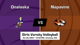 Napavine vs Onalaska Girls Varsity Volleyball Game Recap