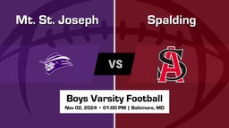 Spalding vs Mt. St. Joseph Boys Varsity Football Game Recap