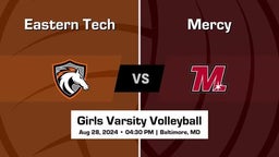 Mercy vs Eastern Tech Girls Varsity Volleyball Game Recap