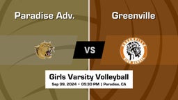 Greenville vs Paradise Adv. Girls Varsity Volleyball Game Recap