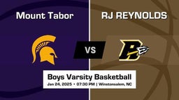 RJ REYNOLDS vs Mount Tabor Boys Varsity Basketball Game Recap