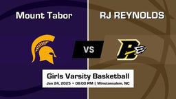 RJ REYNOLDS Girls Varsity Basketball Team Highlight