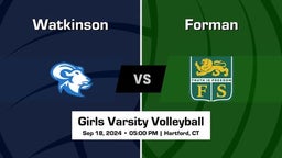 Watkinson Girls Varsity Volleyball Team Highlight