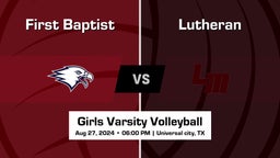 First Baptist Girls Varsity Volleyball Team Highlight