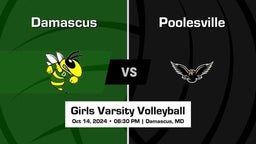 Poolesville Girls Varsity Volleyball Team Highlight