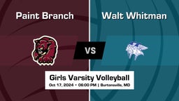Paint Branch Girls Varsity Volleyball Team Highlight