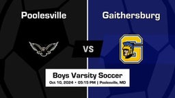 Varsity Boys Soccer | Poolesville High School vs. Gaithersburg High School