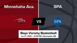 SPA vs Minnehaha Aca. Boys Varsity Basketball Game Recap