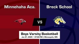 Breck School vs Minnehaha Aca. Boys Varsity Basketball Game Recap