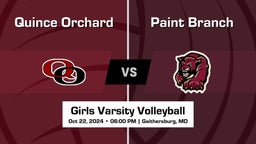 Paint Branch vs Quince Orchard Girls Varsity Volleyball Game Recap