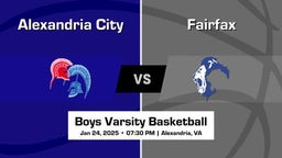 Fairfax vs Alexandria City Boys Varsity Basketball Game Recap