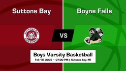 Boyne Falls vs Suttons Bay Boys Varsity Basketball Game Recap