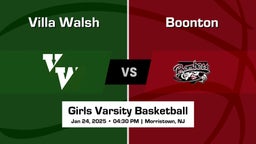 Villa Walsh Girls Varsity Basketball Team Highlight