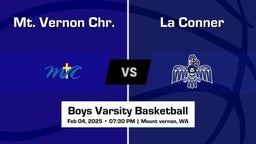 La Conner vs Mt. Vernon Chr. Boys Varsity Basketball Game Recap