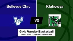 Klahowya vs Bellevue Chr. Girls Varsity Basketball Game Recap