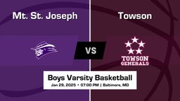 Towson Boys Varsity Basketball Team Highlight