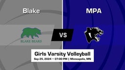 Blake Girls Varsity Volleyball Team Highlight