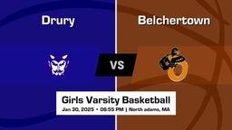Belchertown vs Drury Girls Varsity Basketball Game Recap