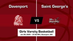 Saint George's vs Davenport Girls Varsity Basketball Game Recap