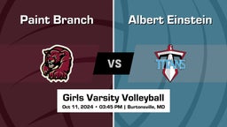 Albert Einstein vs Paint Branch Girls Varsity Volleyball Game Recap