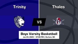 Trinity Boys Varsity Basketball Team Highlight
