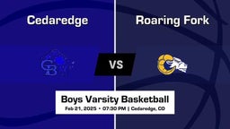 Roaring Fork vs Cedaredge Boys Varsity Basketball Game Recap