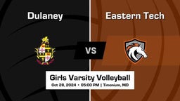Varsity Girls Volleyball | Eastern Technical High School vs. Dulaney High School