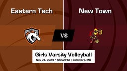 2024 MPSSAA Girls Volleyball Playoffs | New Town High School vs. Eastern Technical High School
