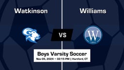 Watkinson Boys Varsity Soccer Team Highlight