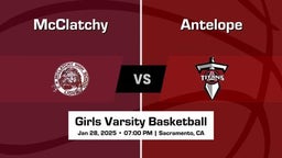Antelope vs McClatchy Girls Varsity Basketball Game Recap