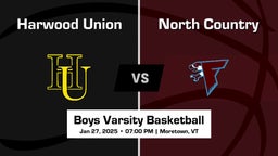 North Country vs Harwood Union Boys Varsity Basketball Game Recap