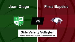 First Baptist vs Juan Diego Girls Varsity Volleyball Game Recap