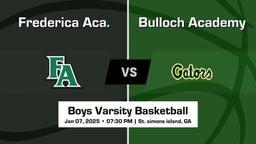 Bulloch Academy vs Frederica Aca. Boys Varsity Basketball Game Recap
