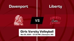 Liberty vs Davenport Girls Varsity Volleyball Game Recap