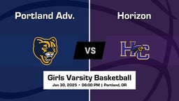 Horizon vs Portland Adv. Girls Varsity Basketball Game Recap