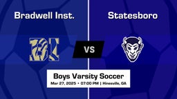 Statesboro vs Bradwell Inst. Boys Varsity Soccer Game Recap