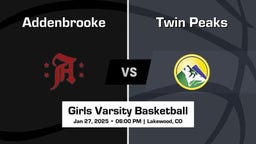 Twin Peaks vs Addenbrooke Girls Varsity Basketball Game Recap