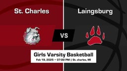 Laingsburg vs St. Charles Girls Varsity Basketball Game Recap