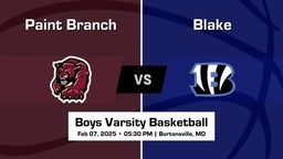 Blake vs Paint Branch Boys Varsity Basketball Game Recap