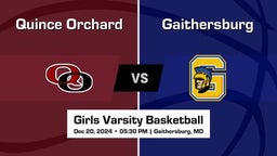 Gaithersburg vs Quince Orchard Girls Varsity Basketball Game Recap
