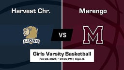 Marengo vs Harvest Chr. Girls Varsity Basketball Game Recap