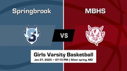 Springbrook Girls Varsity Basketball Team Highlight