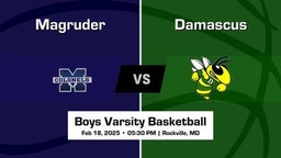 Damascus vs Magruder Boys Varsity Basketball Game Recap