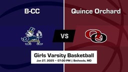 Quince Orchard Girls Varsity Basketball Team Highlight