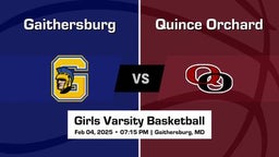 Quince Orchard Girls Varsity Basketball Team Highlight