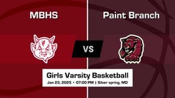 Paint Branch Girls Varsity Basketball Team Highlight
