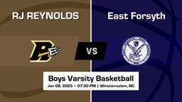 East Forsyth vs RJ REYNOLDS Boys Varsity Basketball Game Recap