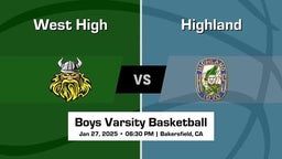 West High Boys Varsity Basketball Team Highlight