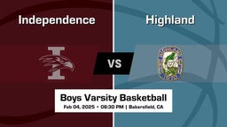Independence Boys Varsity Basketball Team Highlight