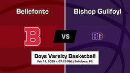 Bishop Guilfoyl vs Bellefonte Boys Varsity Basketball Game Recap